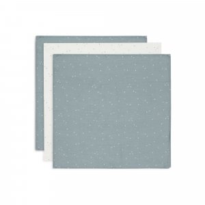 Lot de 3 langes gaze de coton 70 x 70 cm twinkling sea green Jollein