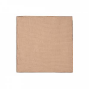 Lot de 4 langes gaze de coton 70 x 70 cm biscuit & ivoire Jollein