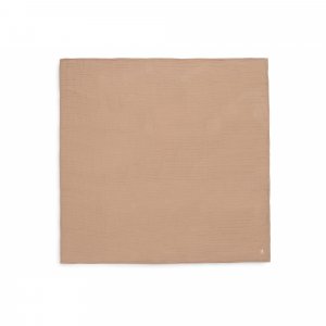 Lot de 2 langes gaze de coton 115 x 115 cm biscuit & ivoire Jollein