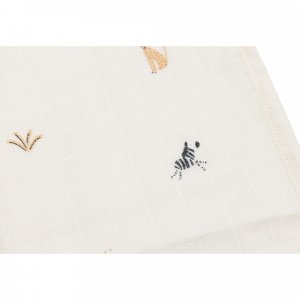 Lot de 3 langes en coton 31 x 31 cm jungle jambo Jollein