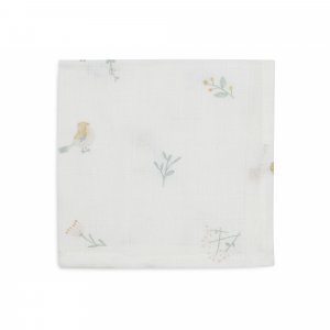 Lot de 3 langes en coton 31 x 31 cm lovely birds Jollein