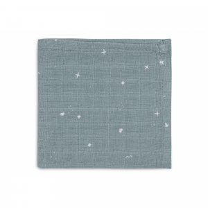 Lot de 3 langes en coton 31 x 31 cm twinkling sea green Jollein