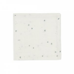 Lot de 3 langes en coton 31 x 31 cm twinkling sea green Jollein