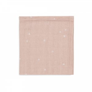 Lot de 3 langes en coton 31 x 31 cm twinkling wild rose Jollein