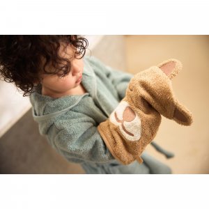 Gant de toilette en éponge jungle jambo Jollein