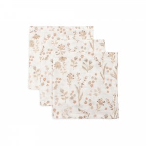Lot de 3 langes en coton 31 x 31 cm bloomy Jollein