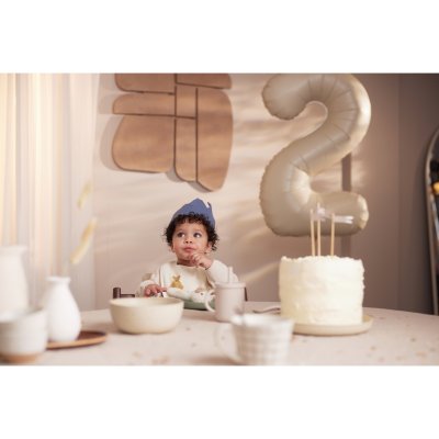 Couronne d'anniversaire 12 x 35 cm jeans blue