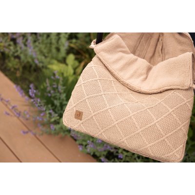 Nid d'ange groupe 0+ check knit biscuit