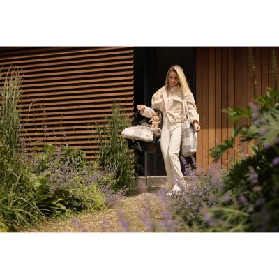 Sac à langer shopper bouclette carreaux