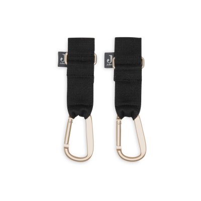 Lot de 2 crochets pour poussette noir