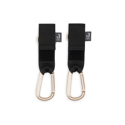 Lot de 2 crochets pour poussette noir