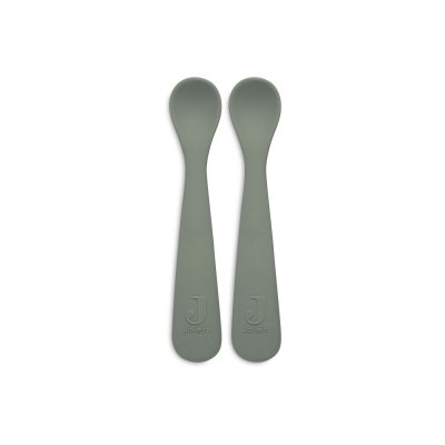 Lot de 2 cuillères souple silicone ash green