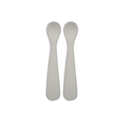 Lot de 2 cuillères souple silicone nougat