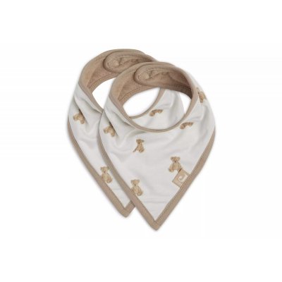 Lot de 2 bavoirs bandana teddy bear