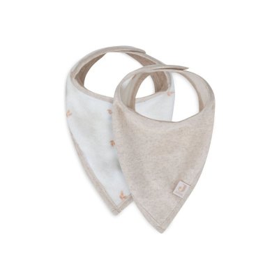 Lot de 2 bavoirs bandana harvest natural