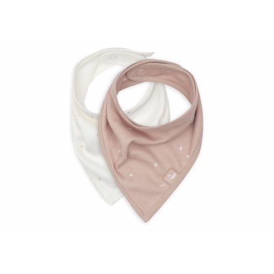 Lot de 2 bavoirs bandana twinkling wild rose