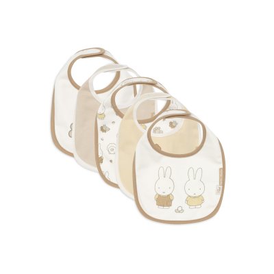 Lot de 5 bavoirs imperméables miffy family farm