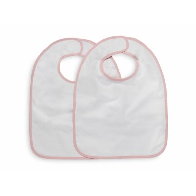 Lot de 2 bavoirs imperméables snake pale pink