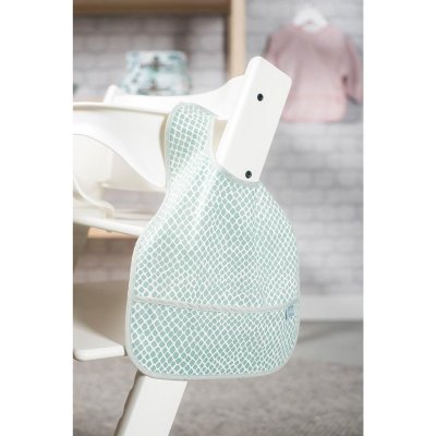 Lot de 2 bavoirs imperméables snake soft green