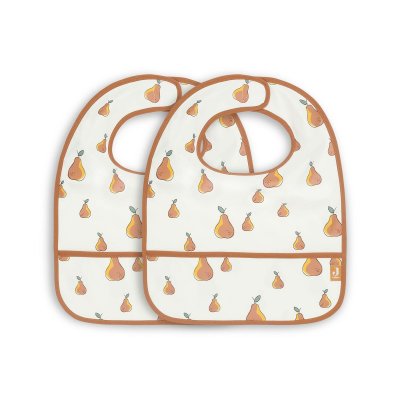 Lot de 2 bavoirs imperméables pear
