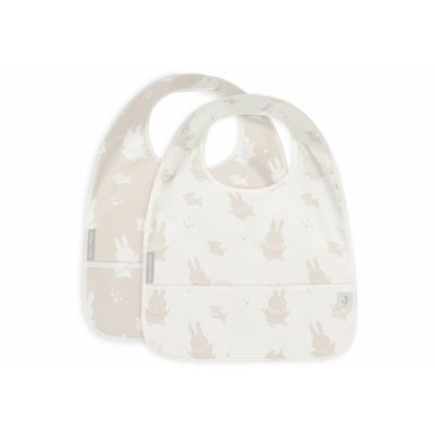 Lot de 2 bavoirs imperméables miffy snuffy nougat