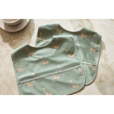 Lot de 2 bavoirs imperméables jungle jambo