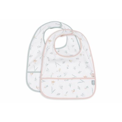 Lot de 2 bavoirs imperméables lovely birds