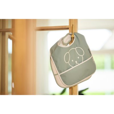 Lot de 2 bavoirs imperméables miffy peekaboo sea green