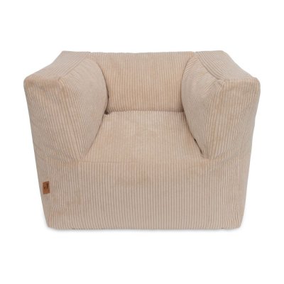Fauteuil enfant velours côtelé corduroy naturel