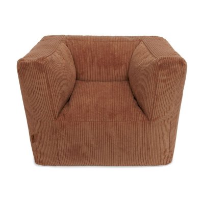 Fauteuil enfant velours côtelé corduroy caramel