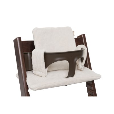 Coussin d’assise chaise haute bébé cloudy rib oatmeal