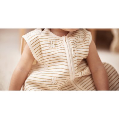 Gigoteuse été gaze de coton miffy stripe biscuit 3-6 mois