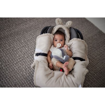 Couverture portefeuille câline bunny nougat