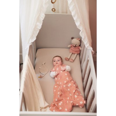 Attache sucette feuille nougat