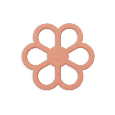 Anneau de dentition silicone bébé flower coral rose