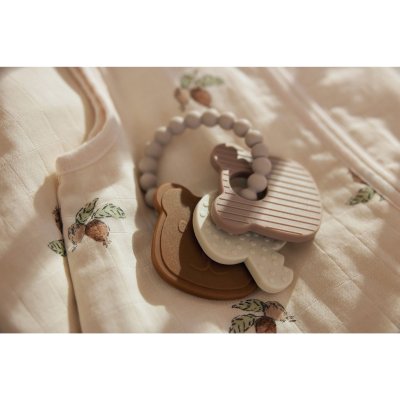 Anneau de dentition porte-clé silicone teddy bear