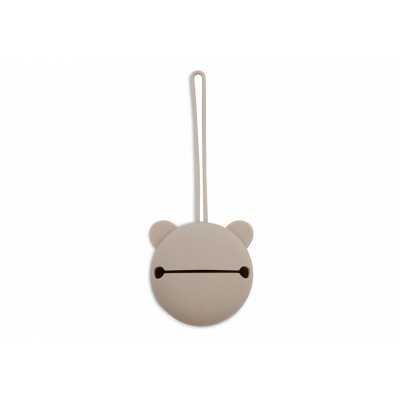 Étui à sucette en silicone olive