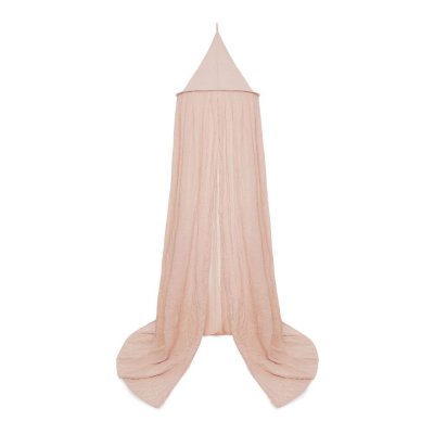 Pack ciel de lit vintage 245 cm wild rose + flèche de lit blanche