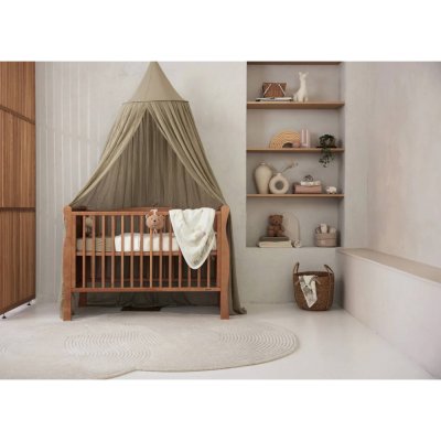 Ciel de lit vintage 245 cm olive