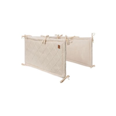 Tour de lit 180 x 30 cm check knit oatmeal