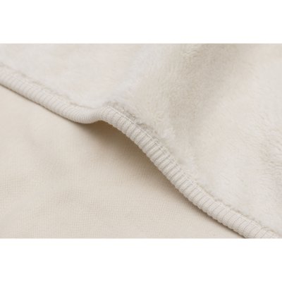 Couverture bébé chaude 75 x 100 cm basic jersey sherpa oatmeal