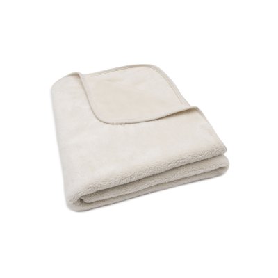 Couverture bébé chaude 100 x 150 cm basic jersey sherpa oatmeal