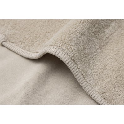 Couverture bébé chaude 100 x 150 cm basic jersey sherpa warm sand