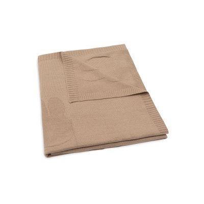 Couverture bébé tricot 100 x 150 cm miffy biscuit