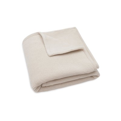 Couverture bébé 75 x 100cm basic knit velvet oatmeal