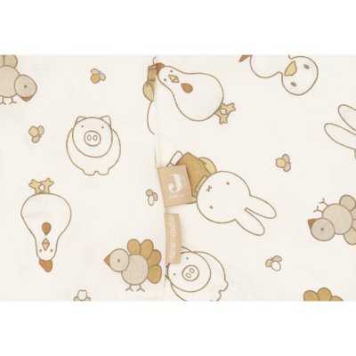 Housse de couette et taie 100x140 cm miffy family farm