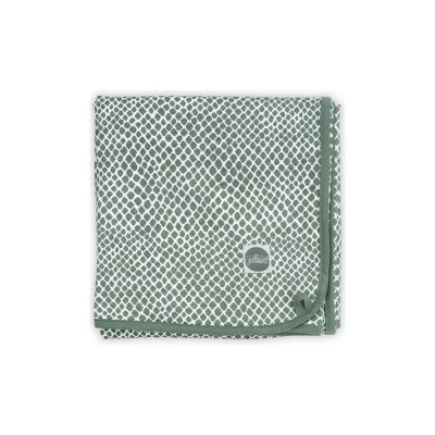 JOLLEIN Couverture bébé 75x100 cm jersey snake ash green