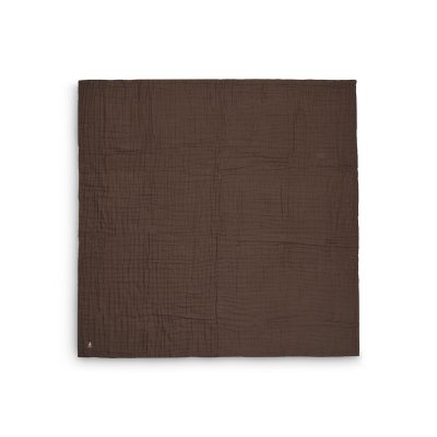 Couverture bébé 75x100 cm wrinkled coton chestnut