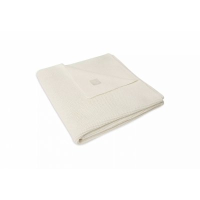 Couverture berceau 75 x 100 cm basic knit ivory