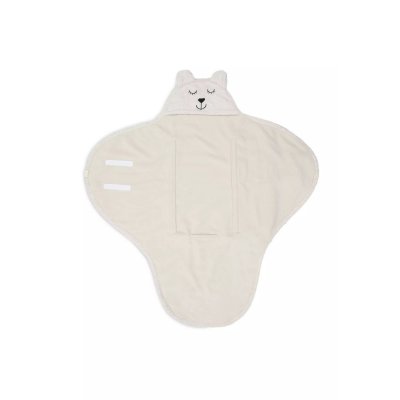 Couverture portefeuille bear bouclette oatmeal